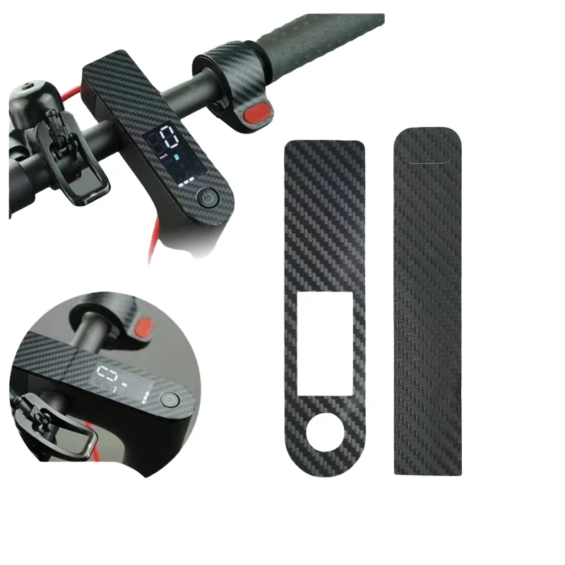 Armaturenbrett Panel Schutz Film Roller Beschleuniger Carbon Faser PVC Aufkleber für Xiaomi M365 Pro Pro2 Elektrische Roller
