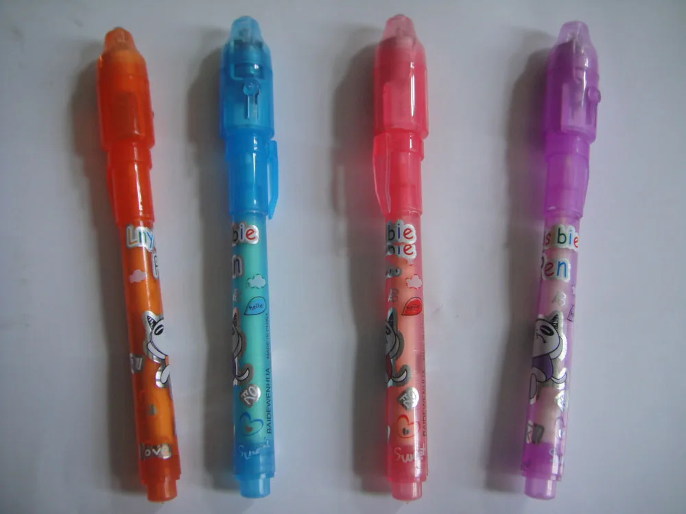 Invisible Ink Pens with UV Light for Kids, Spy Magic Secret Message Party Marker Disappearing Secret Markers