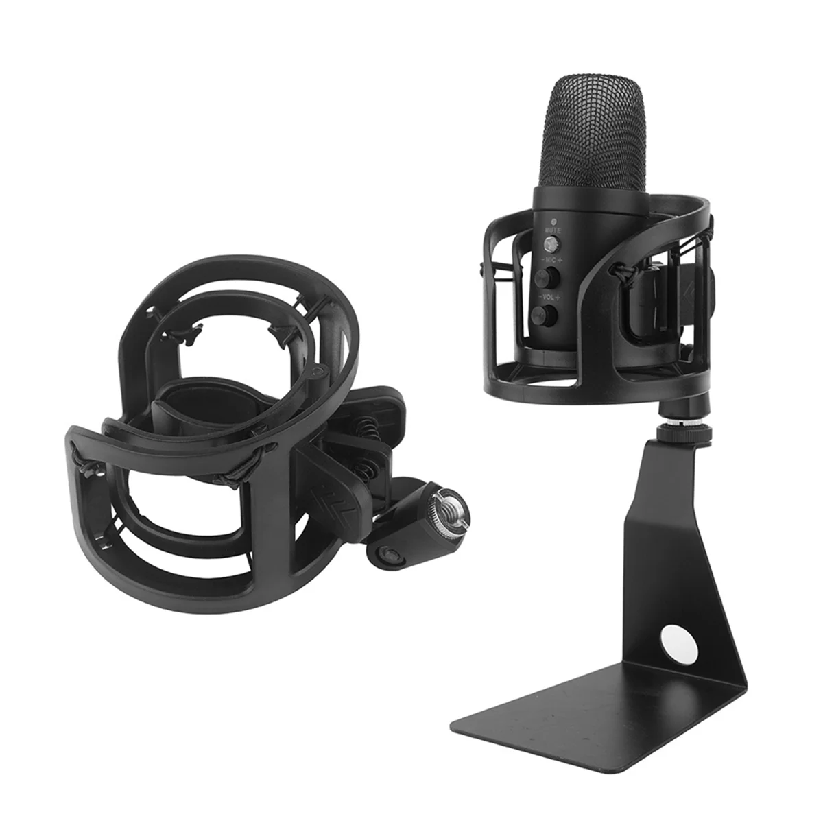 Microphone Shock Mount Adjustable Stand For All Microphones Size At 20mm-65mm 3/8 Screw