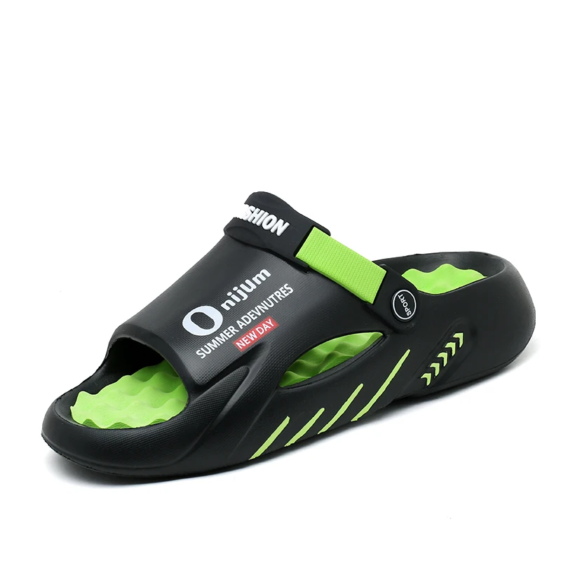 Men Slippers 2024 New Summer EVA Soft-soled Platform Slides Sandals Indoor Outdoor Walking Beach Shoes Flip Flops Mens Shoes 6