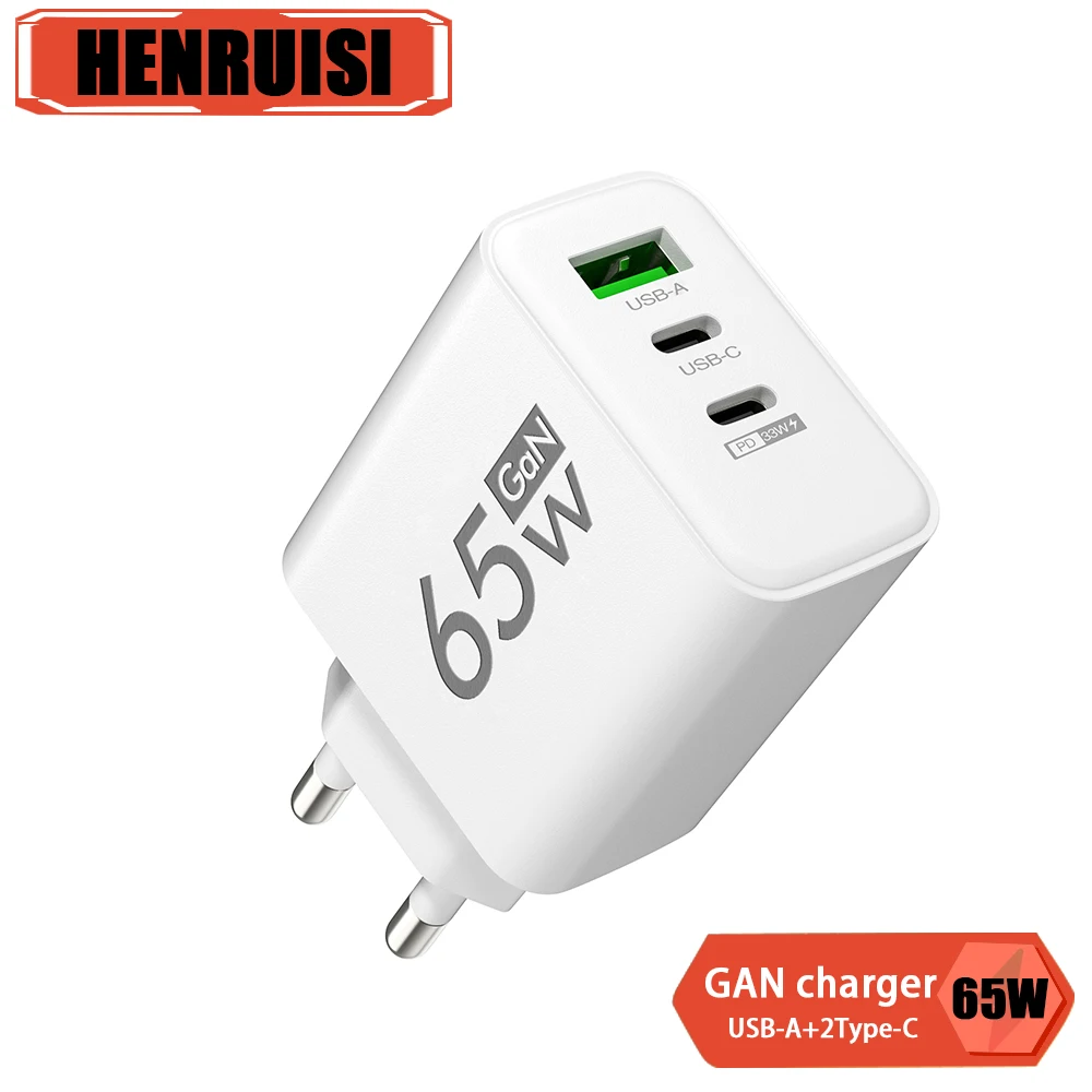 Argins 65W 】Gan Usb Pd Charger Qc3.0 Caricabatterie Rapido Tipo C Caricabatterie Da Viaggio Per Iphone 15 Pro Huawei Mate60 Xiaomi Samsung Wall Charge