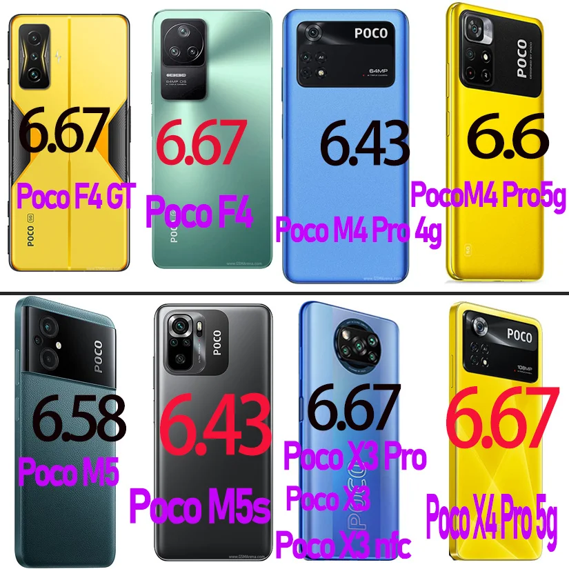 Mica for Xiaomi Poco X3 Pro Protector de Pantalla Vidrio 9D