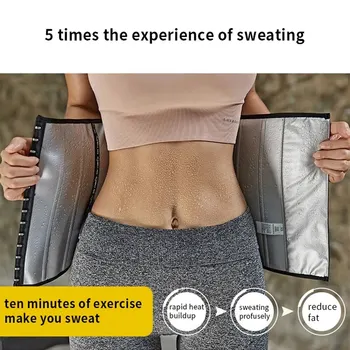 Sauna Sweat Belt Sweat to Lose Weight Woman Postpartum Waist Trainer Slimming Sheath Woman Flat at body shaper for women shapewears terms and conditions