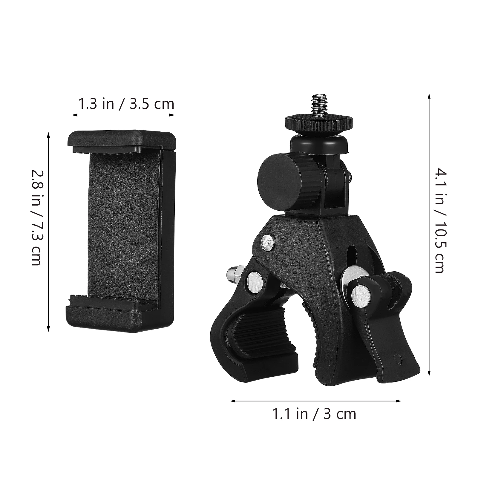 Microphone Stand Microphone Mount Clamp Mic Stand Clip Phone Mount Bike Tablet Holder For Microphone Microphones Guitar Head Rotating