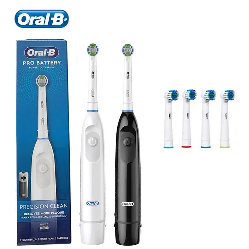 Oral B-escova de Dentes Elétrica para Adultos Precisão Rotação Dentes Limpos Cerdas Macias Cuidado Gum Escova com Recargas 5010