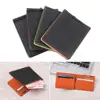 Fashion PU Leather Sollid Thin Wallet ID Card Holder Short Skin Purses Men Wallet Bifold Money Clip 1