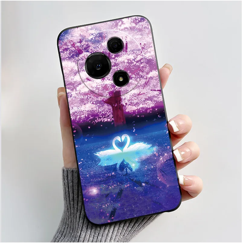Aesthetic Cute Cat Soft Silicone Black Protective Phone Case Cover