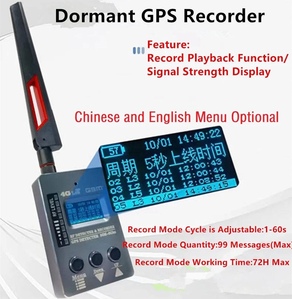 GPS Tracker Detector Anti Spy Hidden Camera GSM Wiretap Sound Signal Spy Devices Finder