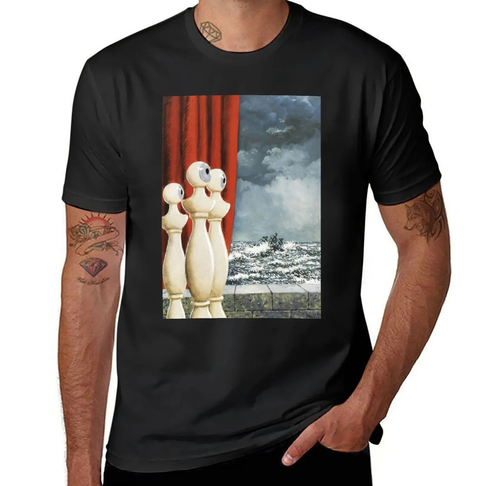 

Vintage Art By Rene Magritte 1898, Lessines, Belgium T-Shirt customs tees plain men clothes