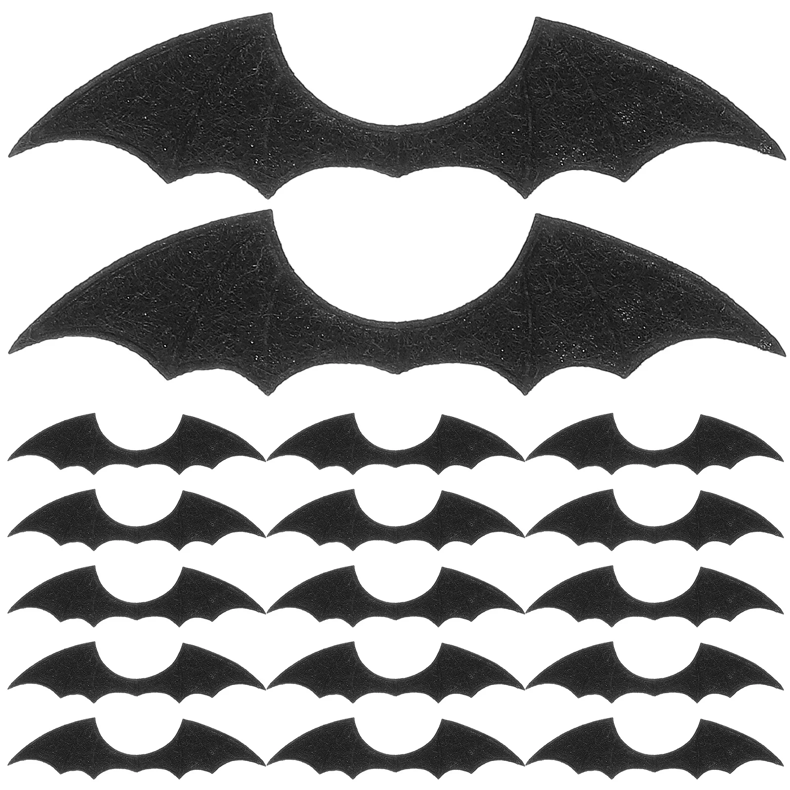 

50 Pcs Clothing Accessory Decor Applique Shoe Clothes Accessories Crafts Bat Wing DIY Non-woven Fabric Mini for Wings Hair Pins