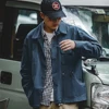 Maden Navy Vintage Jacket Men Turn-down Collar Hunting Tops Multi-Pocket Coat Men's Spring and Autumn Workwear Jacket 2