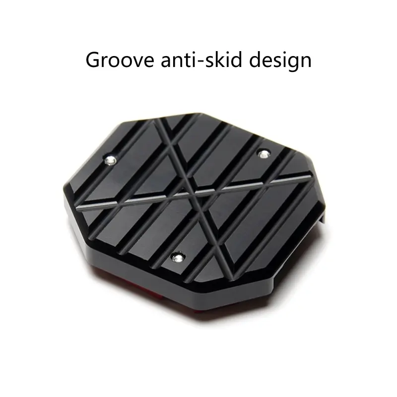 Motorcycle Kickstand Extender Motorcycle Kickstand Pad Aluminum Alloy Motorcycle Bike Kickstand Extender Foot Pad