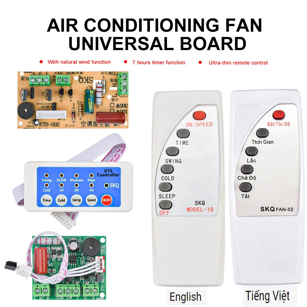 Air Conditioning Fan Electric Fan Circuit Universal Board Remote