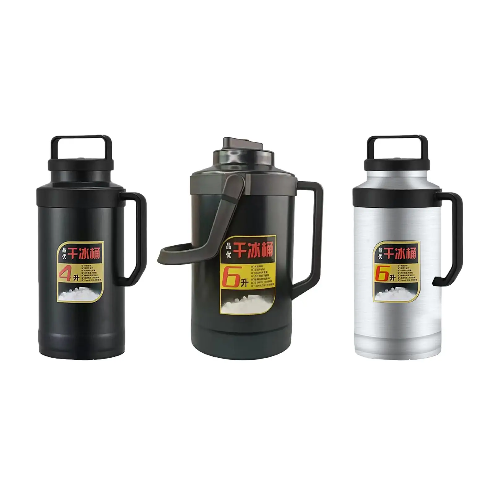 Dry Ice Bucket Portable Dry Ice Storage Bucket for Restaurants RV Outdoor