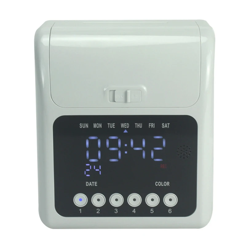English attendance machine cross-border clock clock paper card machine microcomputer card entry and exit sign-in 158L