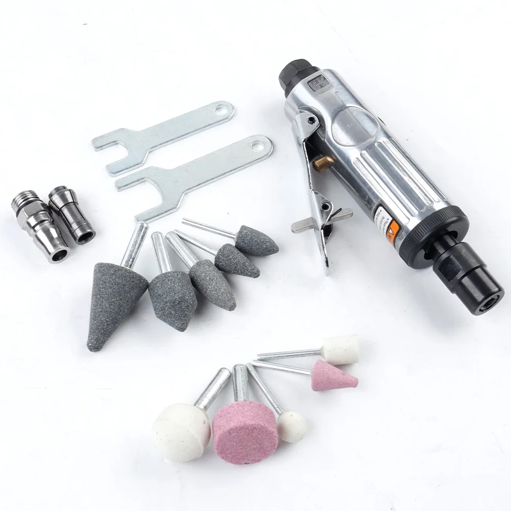 25000rpm Grinder Pneumatic Die Grinder 25000rpm | 1/4 Straight Air Grinding  Polishing Tool With 3mm & 6mm Chucks Air Powered Grinder YDE 4975 Air Die Grinder, Straight Pneumatic Grinding Machine, 220