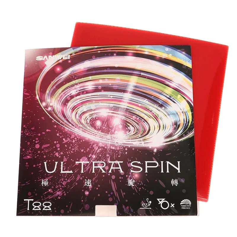 SANWEI High-Performance Table Tennis Rubber - Ultra Spin & Control with Semi-Sticky Surface and Elastic Sponge
