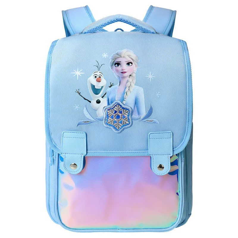 2022 Disney Frozen School Bags For Girls Elsa Anna Primary Student Shoulder Orthopedic Backpack Grade 1-5 Large Capacity Mochila