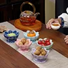 Creative Three-dimensional Lotus Ceramic Fruit Plate Living Room Desktop Candy Biscuit Indoor Plate Sundries Storage Dish Modern 3