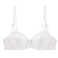 Women's Sexy Christmas Lingerie Set Push Up Bra for Large Bust, Slimming Anti Sagging Gift, Soft Lace & Cotton Underwear MOYISU