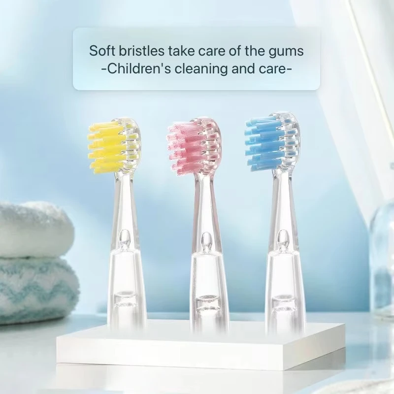 Revyline RL025/LANBEIBEI LB-L01 전동 칫솔 선물 액세서리 노즐 강모 용 어린이 교체 칫솔 헤드