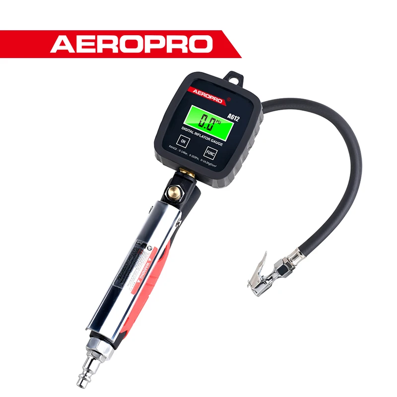 auto tire pressure gauge for car motorcycle suv inflator pumps tire repair tools pressure gun type for air compressor durable AEROPRO Tools Digital Tire Inflator with Pressure Gauge 203 PSI Air Chuck and Compressor Accessories