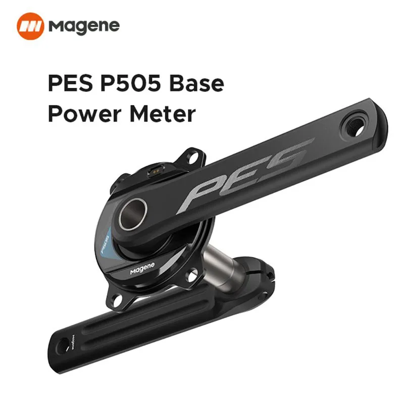 

PES P505 Base Magene Power Meter 4 Bolt 110BCD 24mm Cadence Pedal Balance Ant Steel Spindle Crankset Chainring for Shimano Sram