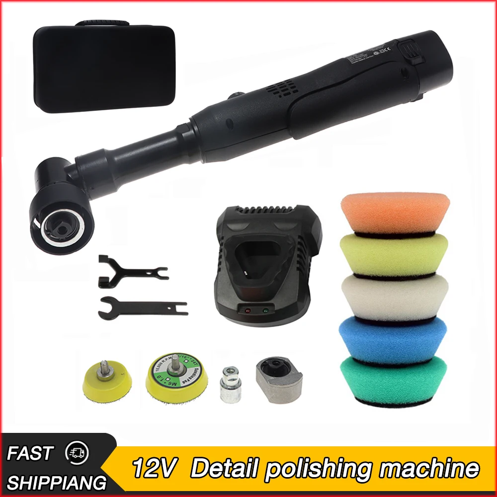 12V Lithium Battery Automotive Polishing Machine Mini Rotary RO/DA Dual Action Eccentric Machine Detail Grinding Set car polisher,cordless car polisher,electric polisher