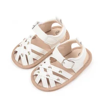 Baby Girl Cross Strap Sandals Summer Outdoor Walking Shoes Beautiful Flower High Quality PU and TPR for 0-9-18 Month Baby BL3024 4