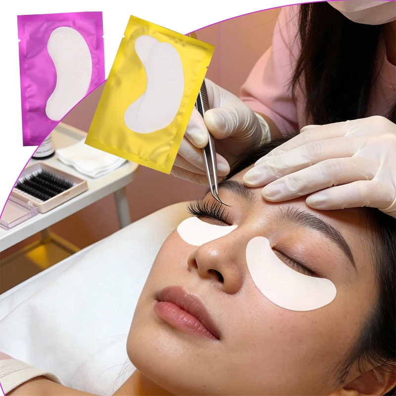 50Pairs/Lots Eyelash Extension Patch Under Eye Pads Hydrogel Patches For Extension Lint Free Stickers Eyelash patches Makeup 5