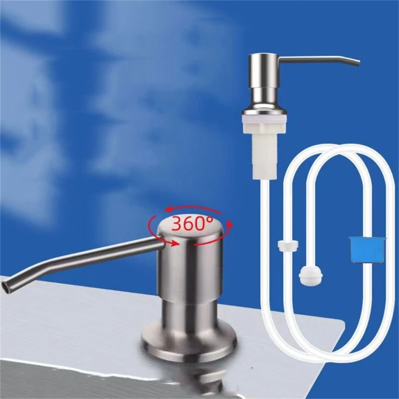 Kitchen Sink Soap Dispenser Pump Bottle Long Hose