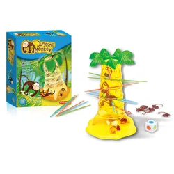 Monkey Tree Climbing Adventure Game - Interactive Party and Family Fun Toy ( Light Yellow)