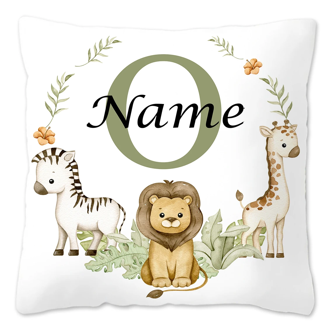 Personalized Animal-Themed Pillowcase for Kids' Birthday & Bedroom Decor