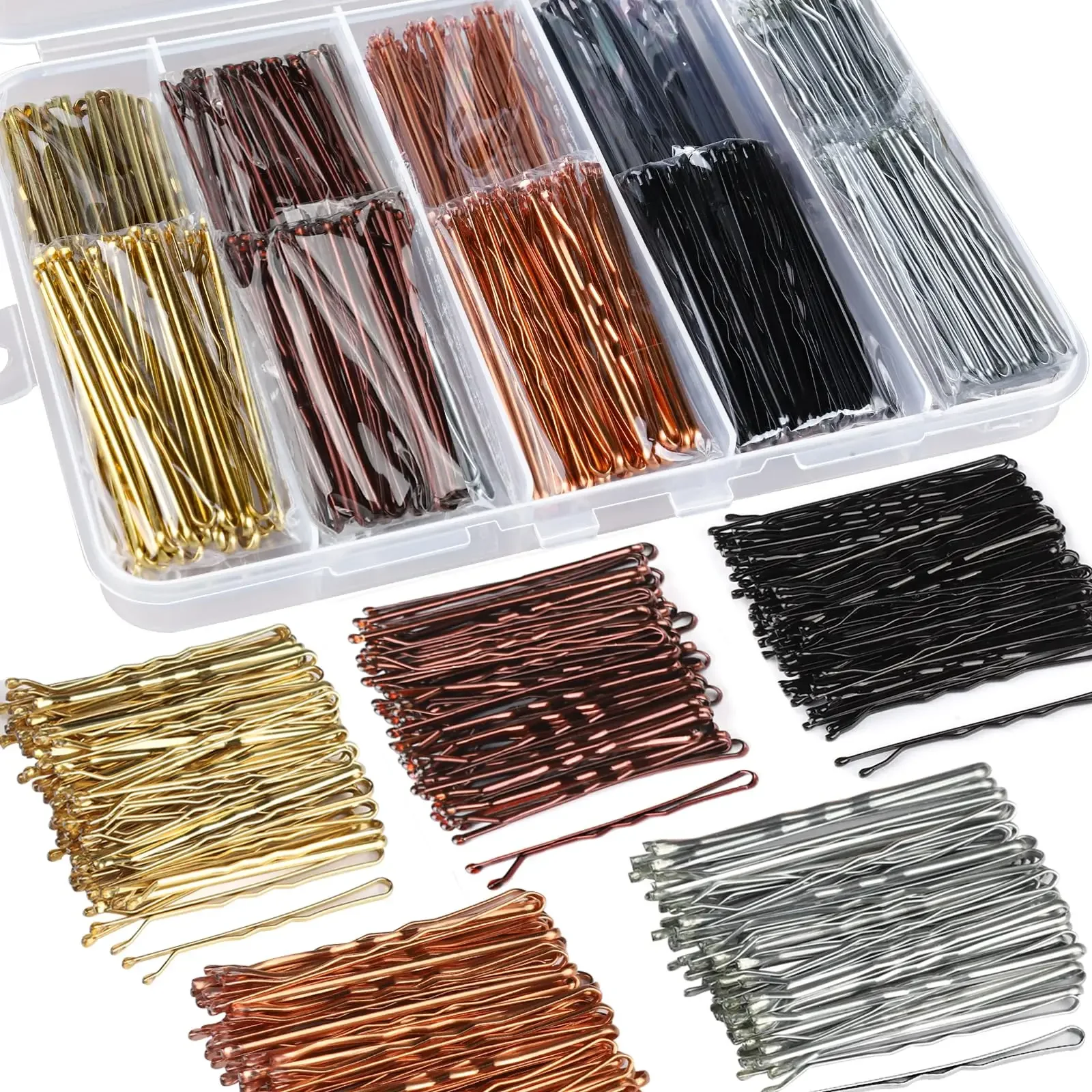 

Bobby Pin 50 Count Black Slideproof for All Hair Types Pain-Free Hair Accessories for Men, Women, Boys and Girls