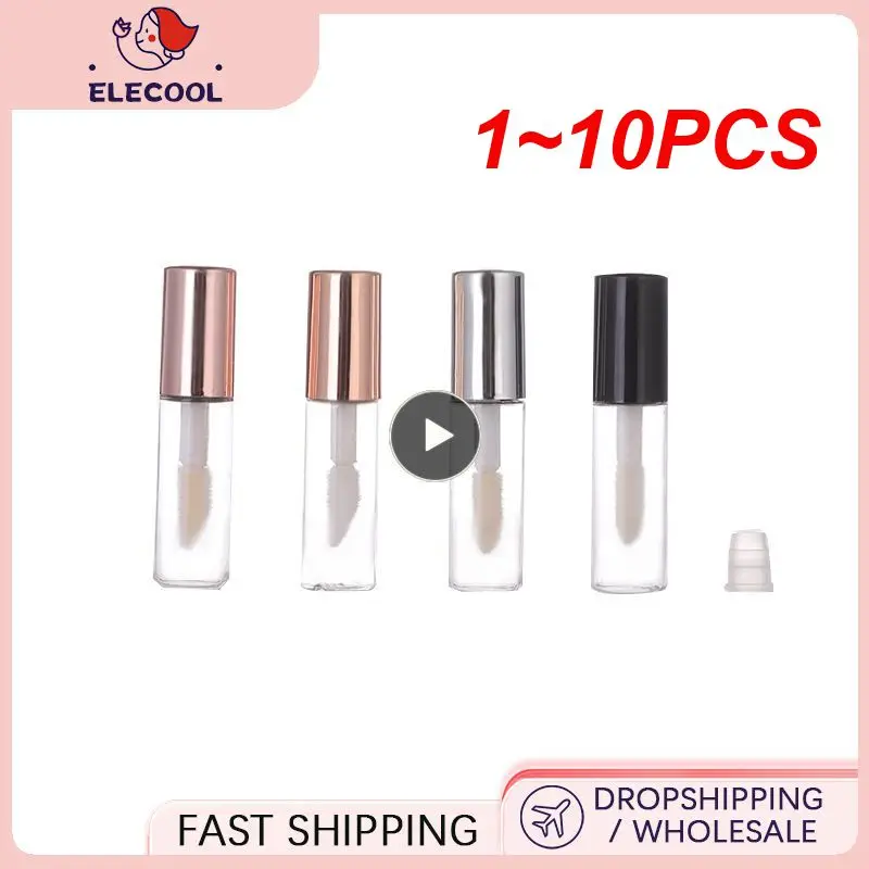 

Тюбик косметический с пустой бутылкой для губной помады, 1 ~ 10 шт., контейнер для образцов блеска для губ, оптовая продажа тюбиков для блеска для губ, розовое золото