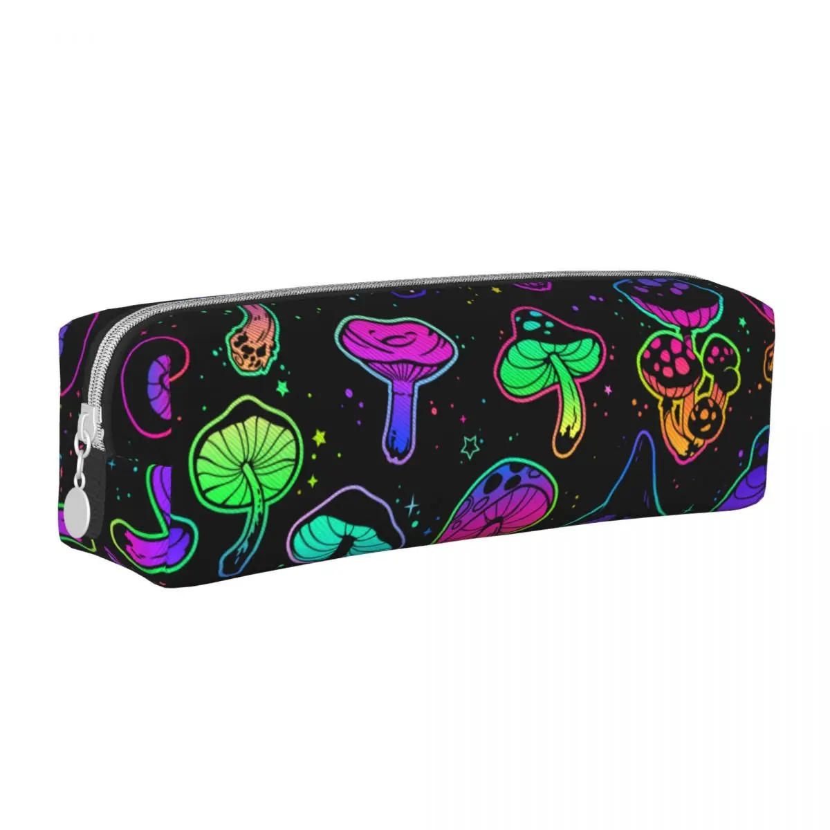 

Bright Psychedelic Mushrooms Pencil Case Pen Pencil Bags Girls Boys Big Capacity School Supplies Cosmetic Pencil Pouch