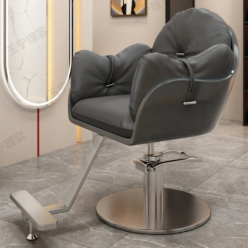 Luxury Barber Chair Reclining Chair Tattoo Lounge Barbershop Shampoo Lounges Stylist Cadeira De Cabeleireiro Salon Furniture