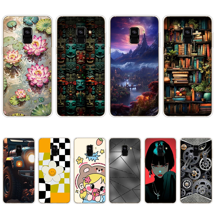 S3 Colorful Song Custodia Morbida In Silicone Tpu Cover Per Samsung Galaxy J6 2018/A6 2018/A8 2018/A8 Plus 2018