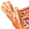 3 Tier Bamboo Sword Holder Wall Mount Display Stand Samurai Sword Rack Hanger For Katana Wakizashi Tanto Genji 2