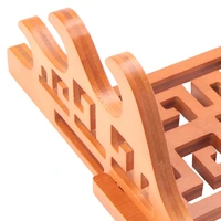 3 Tier Bamboo Sword Holder Wall Mount Display Stand Samurai Sword Rack Hanger For Katana Wakizashi Tanto Genji 2