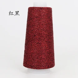 Premium Acrylic Blended Yarn for Sewing and Knitting - 50G/Roll (Red Black)