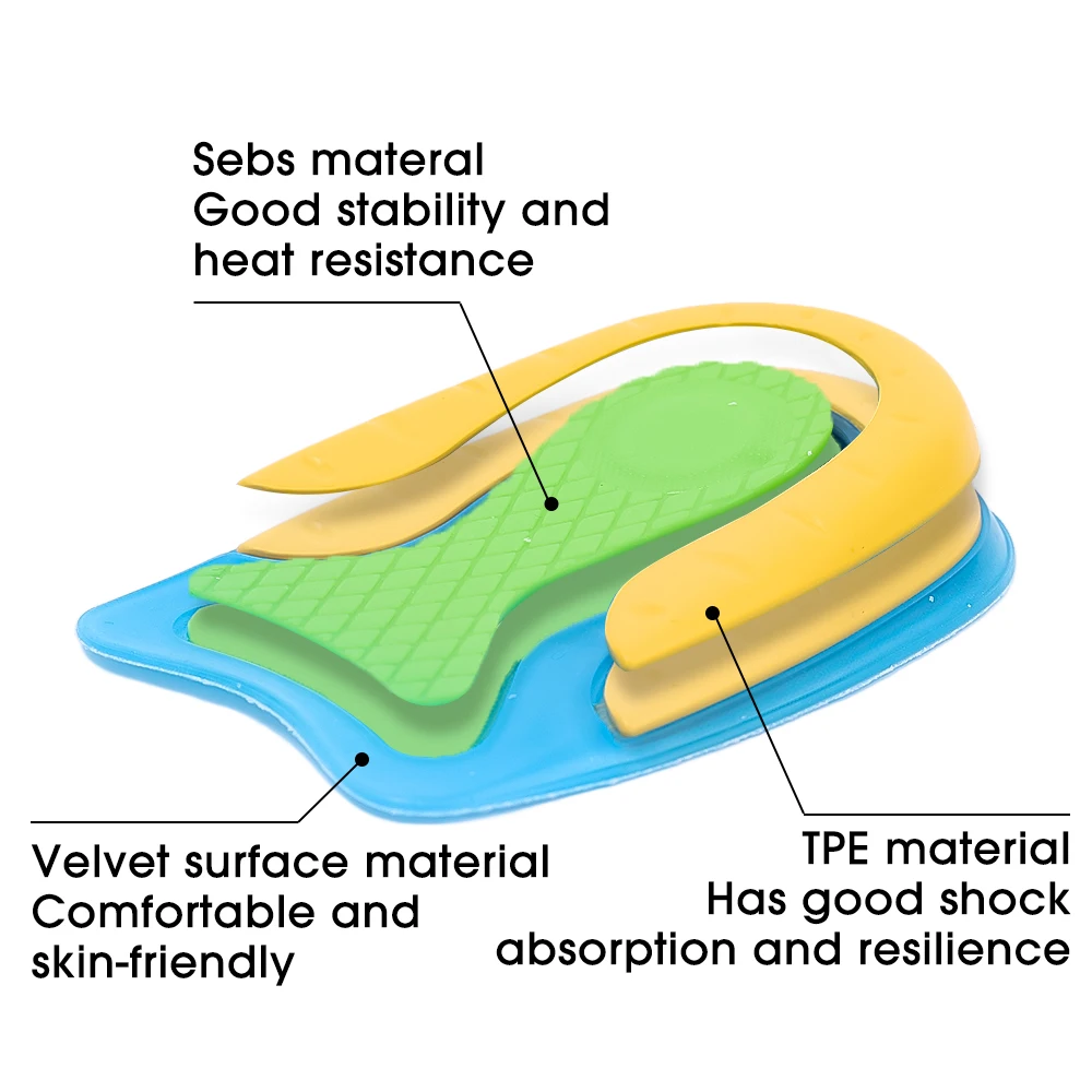 U-shaped Silicone Heel Pads For Men Women Sports Shoes Shock Absorption Elastic Heel Insert Increased Insoles Sole Massage 2pcs For heel protector pads