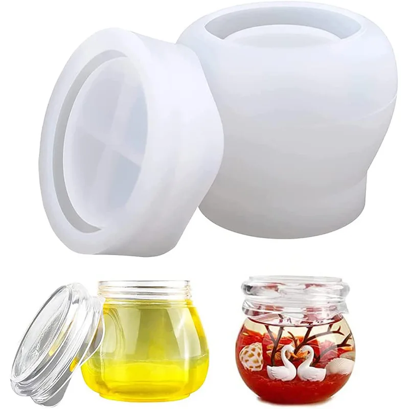 Fdit Moule en silicone pour pot de fleur Pot de Fleur Silicone Moule