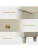 Storage Cabinet for Living Room 32.4" H Freestanding Wood Accent Cabinets Floor Cupboard with Drawer Door and Adjustable 5