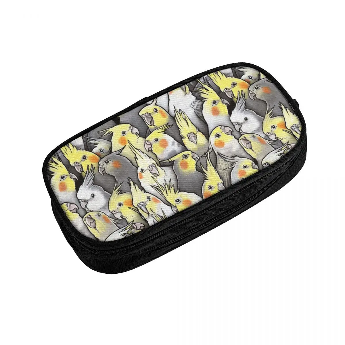 Funny Cockatiels Galore Cute Pencil Cases Boy Girl Large Capacity Parrot Birds Pencil Pouch Students Stationery
