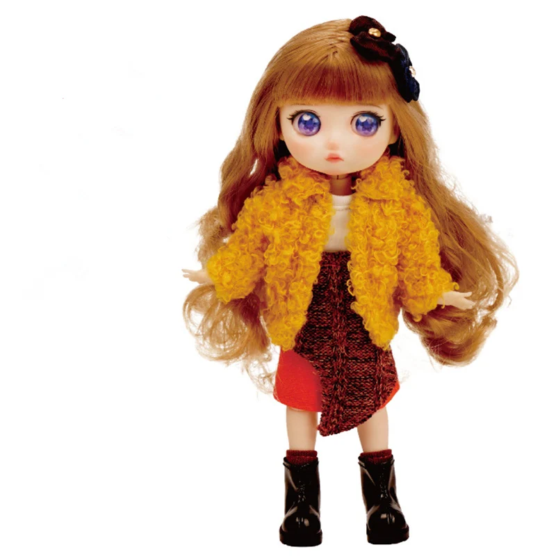 15cm Height DULI Sister Series Ob11 Doll with Clothes Joints Movable 1/12 BJD Accessories 5