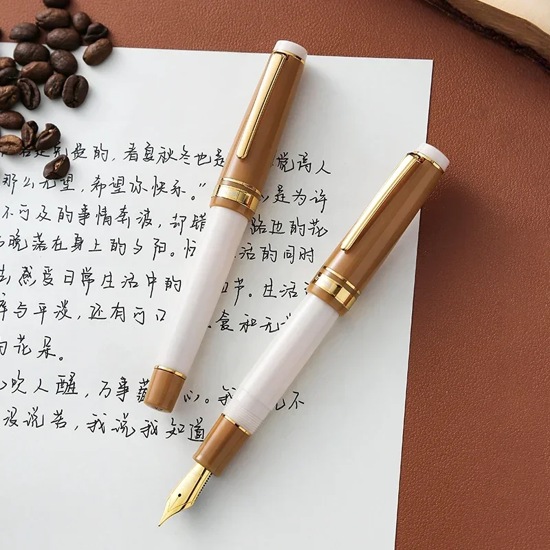 Tramol Cream Fountain Pen JOWO N0.6 F 0.5mm Ink Pen Luxurious Business School Supplies Stationery Writing Smooth Gift