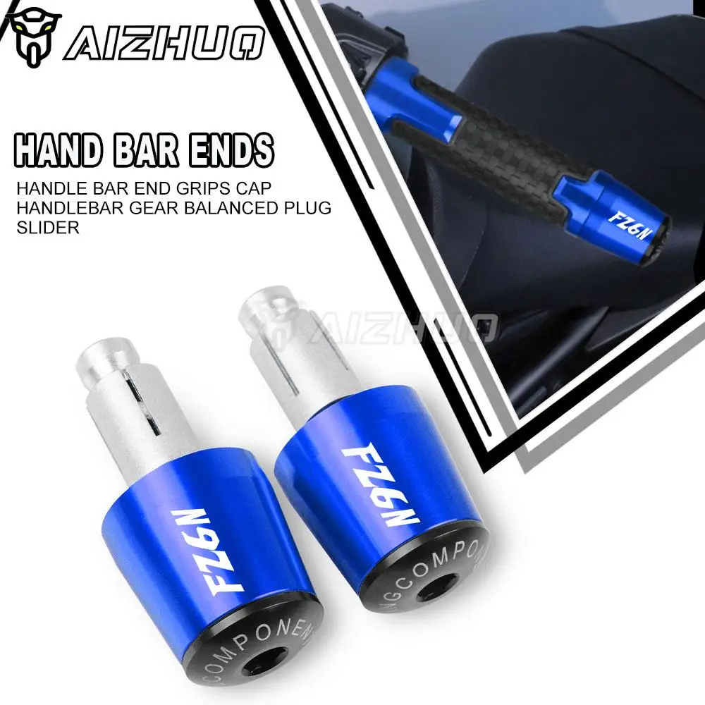 

Motorcycle Universal Handle Bar Grips Ends Weight Silder Plugs Caps For Yamaha FZ6N 1998-2003 FZ6-N 2004-2009 2010 2011 FZ 6N