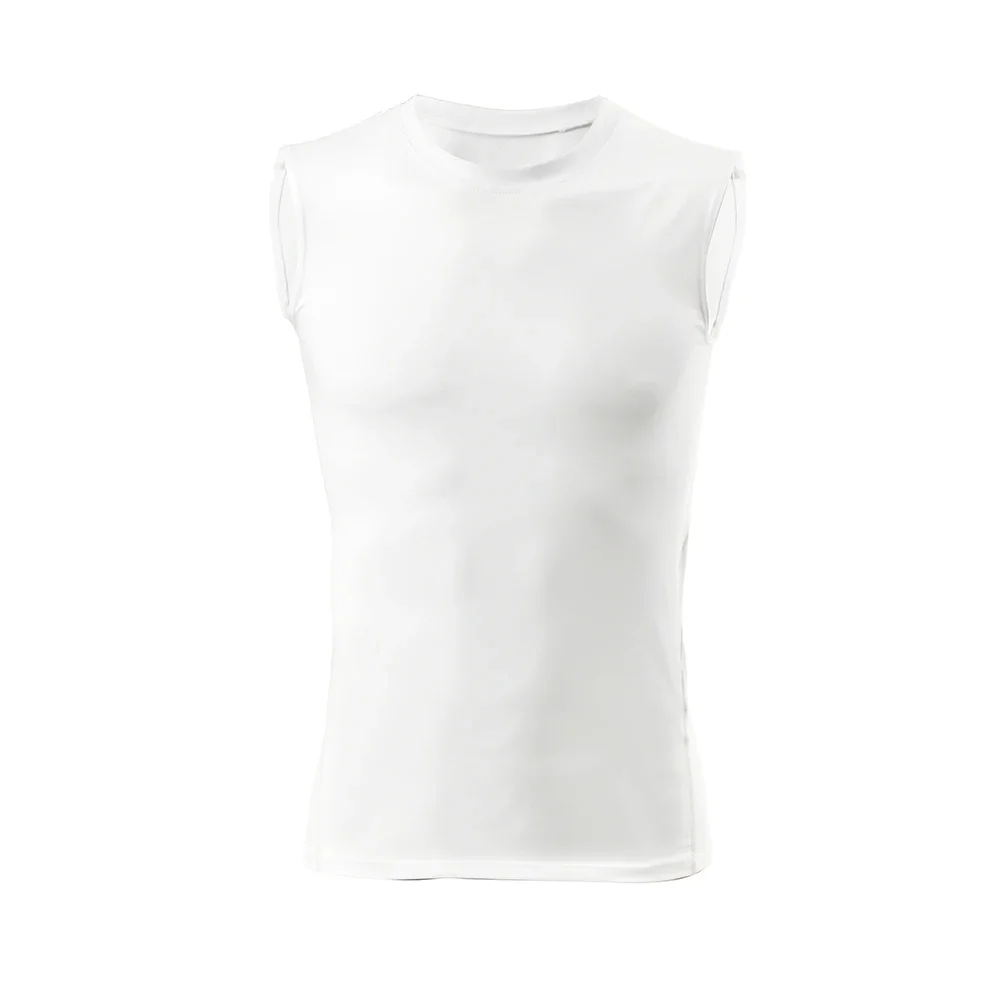 Men Compression Tank Top Slim Sleeveless Vest Quick-drying Jersey Breathable Quick Dry for Fitness Gym Sweat Cycling Active Tops 5