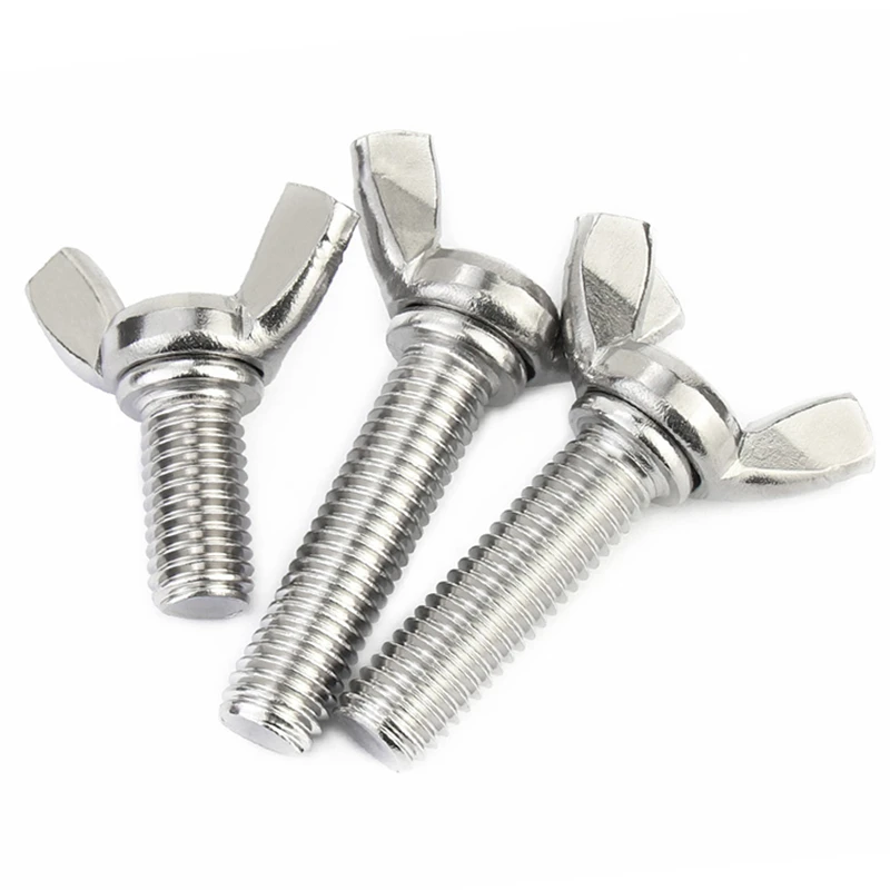 316 Stainless Steel Butterfly Bolt M4 M5 M6 M8 Wing Bolts Thumb Wing Screw Hand Tightening Screws Claw